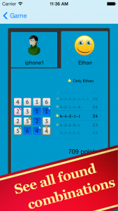 Found combis in a fourteen game